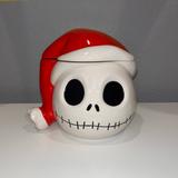 Disney Holiday | 8 Inch Ceramic Cookie Jar- Jack Skellington | Color: Red/White | Size: Os