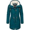 Winterjacke RAGWEAR "YM-Canny", Damen, Gr. M (38), grün (dunkelgrün), Außenmaterial: 65% Polyester, 35% Baumwolle, Innenfutter: 100% Polyester, Wattierung: 100% Polyester, casual, tailliert Po-bedeckend, Langarm verstellbar Rippstrickbündchen mit...