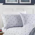 Nautica - Percale Collection - Bed Sheet Set - 100% Cotton, Crisp & Cool, Lightweight & Moisture-Wicking Bedding, Full, Audley Blue