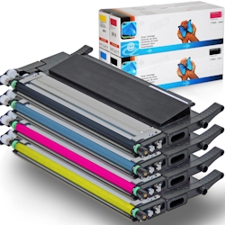 D&C Toner Set für Samsung Xpress C482W Tonerkassette kompatibel Samsung Xpress C 482 W Drucker CLT-P404C
