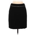 White House Black Market Casual Skirt: Black Solid Bottoms - Women's Size 6