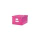 Boîte de rangement carton Leitz Click&Store Wow h 20 x l 28 x p 36,8 cm rose - Rose