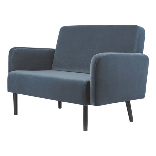 meet 2-Sitzer-Sofa »Lisboa« mit Samtbezug blau, 124x83x55 cm