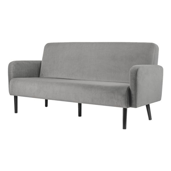 meet 3-Sitzer-Sofa »Lisboa« Samtbezug grau, 176x83x55 cm