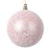 Vickerman 689189 - 4" Rose Gold Matte Snow Ball Christmas Tree Ornament (4 pack) (MT220158)