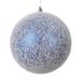 Vickerman 689424 - 6" Blue Matte Snow Ball Christmas Christmas Tree Ornament (2 pack) (MT220502)