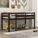 Elegant Design Twin Wood Loft Bed Low Loft Beds with Ladder and Solid Pine Wood Frame and MDF Suitable for Bedroom or Dorm