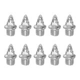 10pcs Track Spikes 6.75mm Tower Hard Steel Upgrade for Track Shoes, Silver Tone - Silver Tone