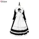 Tenue de femme de chambre pour femme robe tablier noir et blanc robes Lolita costume Cosplay