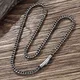 MKENjazz-Collier en acier inoxydable pour homme vintage oxydé cool cubain punk rock antique