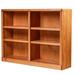 Forest Designs 30" H x 48" W Standard Bookcase Wood in Blue | 30 H x 48 W x 13 D in | Wayfair B6130-MBLU