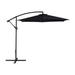 Arlmont & Co. 116" Hexagonal Cantilever Umbrella Metal in Black | 96 H x 116 W x 72 D in | Wayfair 135B566139AF4BBFADE1EBB6527962F3