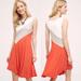 Anthropologie Dresses | Anthropologie Maeve Cameroon Color Block Night Out Dress | Color: Red/Tan/White | Size: M