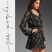 Free People Dresses | Free People Wild Horses Peacock Print Mini Dress | Color: Black/Green | Size: M