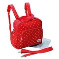 GMMH 2 tlg Baby Farbe Wickeltasche Pflegetasche Windeltasche Babytasche Reise Farbauswahl (rot)