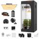 Spider Farmer New EVO Grow Tent Kit Complete 3x3x5 SF1000 Samsung LM301H EVO & Dimmable Grow Tent Complete System 2.3x2.3ft Growing Tent Kit Set 27"x27"x62" with 4 Inch Inline Fan Carbon Filter