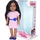 Sophia's 18 Inch Baby Doll Brooklyn with Pink Dress & Doll Shoes, Everyday Girl Collection, 18'' Vinyl Baby Doll with Brunette Hair