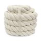 Thick Rope 30mm Decking Rope White String Macrame Rope Soft Cotton Rope for Garden Macrame Plant Hanger Heavy Duty Rope Beige 5M