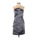 BCX dress Cocktail Dress - Sheath: Teal Solid Dresses - Women's Size 5
