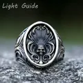 Bague tête de mort exagérée en acier inoxydable pour homme bague punk de personnalité gothique