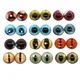 Lot de cabochons œil de chat et dragon 24 pièces 6mm 8mm 10mm 12mm en verre faits à la main