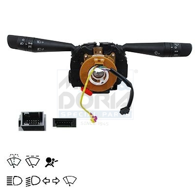 MEAT & DORIA Lenkstockschalter mit Airbag-Wickelfeder für ALFA ROMEO FIAT LANCIA 735504299 735583000 735606798 231299