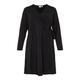 VILA EVOKED BY VILA Damen Viborneo L/S Wrap Dress/Su/Cur-Noos Wickelkleid, Black, 48 Größen