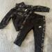 Nike Matching Sets | Nike Jogger Set Jacket Pants Sz 12m Black Camouflage | Color: Black/Gray | Size: 12mb