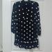 Zara Dresses | Black And White Polka Dot Embroidery Mini Dress | Color: Black/White | Size: Xs