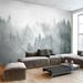 GK Wall Design Monochrome Jungle Misty Forest 6.25' L x 112" W Paintable Wall Mural Vinyl | 204 W in | Wayfair GKWP000163W204H114_V