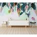 GK Wall Design Exotic Banana Leaf Leaves Tropical Drawing 6.25' L x 112" W Paintable Wall Mural Vinyl | 150 W in | Wayfair GKWP000280W150H98_V