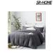 SR-HOME Dark Microfiber/Polyester 2 Piece Duvet Cover Set in Gray | Wayfair SR-HOME23bea42