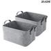 SR-HOME Fabric Basket Set Fabric in Gray | 9.84 H x 15.35 W x 11.42 D in | Wayfair SR-HOME13f01a5
