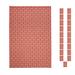 Red 18 x 27 x 0.3 in Area Rug - Latitude Run® Laressa Geometric Machine Tufted Indoor/Outdoor Area Rug in Set | 18 H x 27 W x 0.3 D in | Wayfair