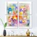 Orren Ellis Colorful Seamless Pattern - Abstract Canvas Wall Art Print 4 Piece Set Canvas | 32 H x 32 W x 1 D in | Wayfair