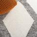 White 60 x 36 x 0.39 in Area Rug - Mercury Row® Truex Geometric Handmade Area Rug in Ivory/Gray/Cotton/Wool | 60 H x 36 W x 0.39 D in | Wayfair