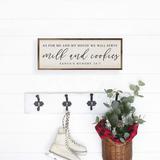 The Holiday Aisle® Milk & Cookies Santa's Hungry Whitewash Wood in Brown | 24 H x 8 W x 1.5 D in | Wayfair C2B7BD50BEFB49D1ADFCC75B14F9A38A