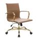 Everly Quinn Solid Back Arm Chair, Steel in Brown | 40 H x 22.5 W x 22.5 D in | Wayfair F93F92B2B0354CC7842F91EF5DA19FF3