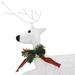 The Holiday Aisle® Reindeer & Sleigh Christmas Decoration w/ LEDs Christmas Lighting Metal in White | 25.6 H x 25.6 W x 7.3 D in | Wayfair