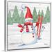 The Holiday Aisle® Gnome Town III - Picture Frame Graphic Art on Canvas Canvas | 31.25 H x 31.25 W x 1.75 D in | Wayfair