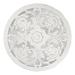 Ophelia & Co. Reflective Hand-Carved Wood Medallion Wall Décor in White | 24 H x 24 W x 0.5 D in | Wayfair 72860EA983404708878CCB275E470AFB