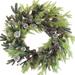 The Holiday Aisle® 26" Twig/Pinecone Wreath Wood/Twig in Brown/Green/White | 26 H x 26 W x 6 D in | Wayfair BE66593F9DAF4FF9B94B257A7111FFF2