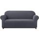subrtex 1 Stück Sofabezug aus Polyester, elastisch, Sitzbezug, Sofabezug für zu Hause (2-Sitzer, Grau)