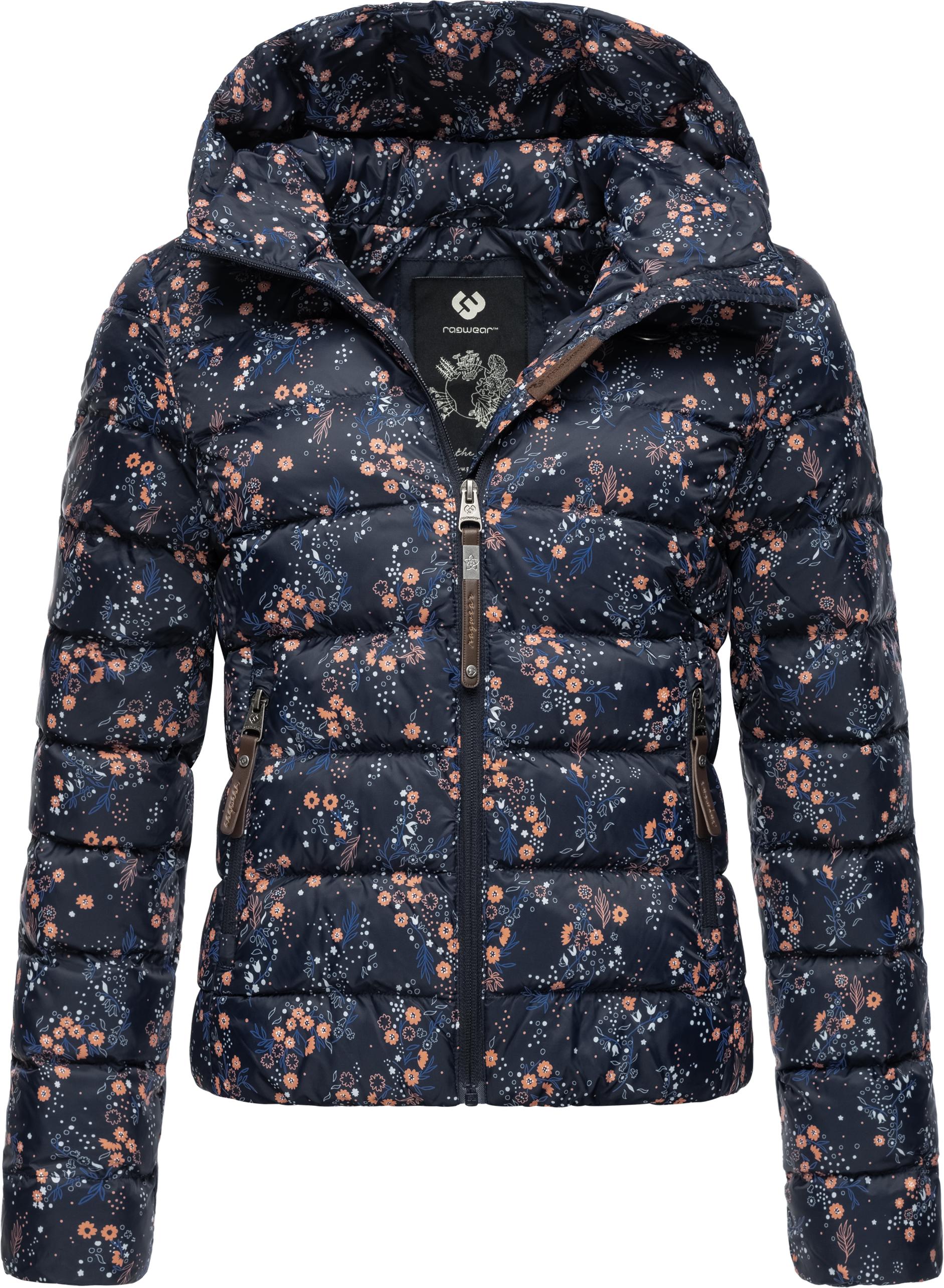 Steppjacke RAGWEAR "Tiasa", Damen, Gr. XL (42), blau (navy), Oberstoff: 100% Nylon, Futter: 100% Polyester, Wattierung: 100% Polyester, Ärmelfutter: 100% Polyester, tailliert hüftlang, Ärmel ohne Ärmelschlitz elastischer Bund, Jacken, Geblümte... Image