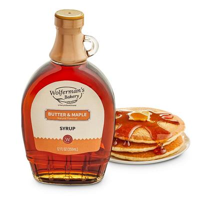 Butter and Maple Natural Flavored Syrup by Wolfermans