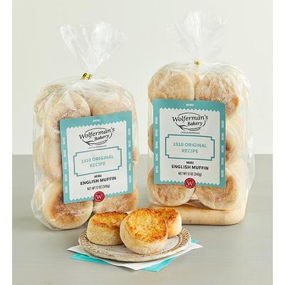 1910 Original Recipe Mini English Muffins - 2 Packages by Wolfermans