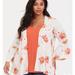 Torrid Tops | Ivory And Orange Floral Chiffon Kimono And Cami Set | Color: Orange/White | Size: 0x