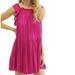 Free People Dresses | Free People Want Your Love Fuchsia Tunic Ruffle Flowy Mini Dress X-Small | Color: Pink/Purple | Size: Xs