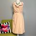 J. Crew Dresses | J Crew Peach Cotton Ruffle Collar Sheath Dress 8 Work Cocktail | Color: Orange/Pink | Size: 8
