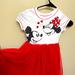 Disney Dresses | Disney Minnie And Mickey Dress Size 6 | Color: Red/White | Size: 6g